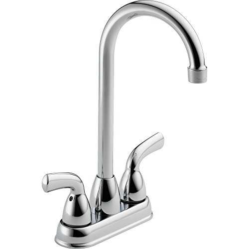 Delta Foundations B28910LF Two Handle Bar / Prep Faucet in Chrome Finish