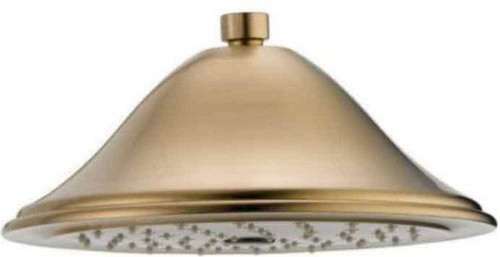 Delta Universal Showering Components RP72568CZ Single-Setting Raincan Shower Head in Champagne Bronze Finish