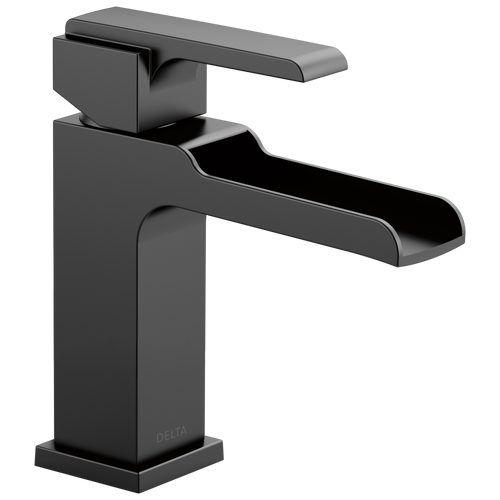 Delta Ara 568LF-BLMPU Single Handle Channel Bathroom Faucet in Matte Black Finish