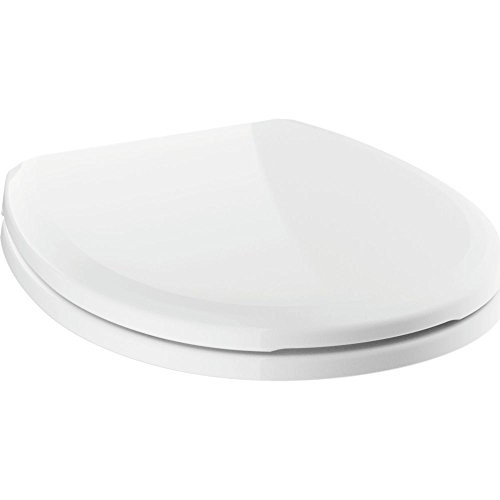 Delta Sanborne 800902-WH Round Front Standard Close Toilet Seat in White Finish