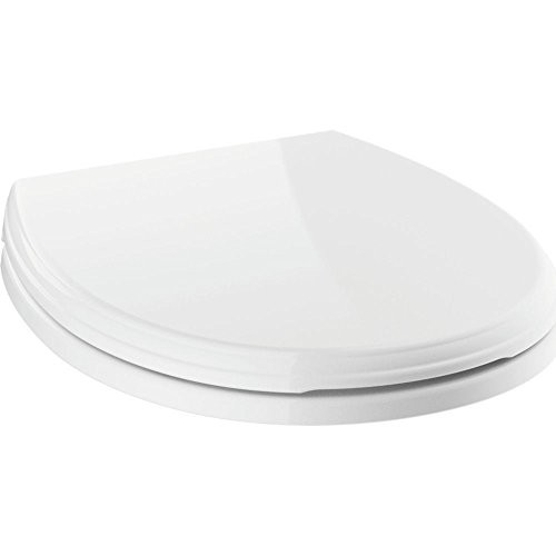 Delta Wycliffe 800901-WH Round Front Standard Close Toilet Seat in White Finish