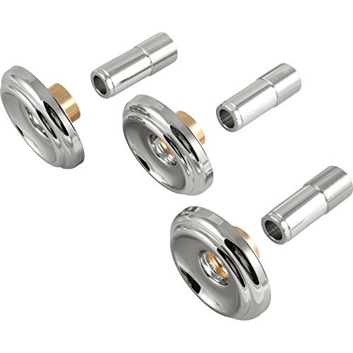 Delta RP18312 Escutcheons & Sleeves (3) - 3H Tub & Shower in Chrome Finish