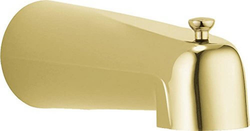 Delta RP36497PB Tub Spout - Pull-Up Long Diverter in Polished Brass Finish