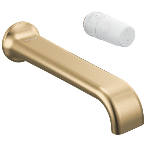 Brizo Allaria T65767LF-GLLHP-ECO Two-Hole, Single-Handle Wall Mount Lavatory Faucet - Less Handle 1.2 GPM in Luxe Gold Finish