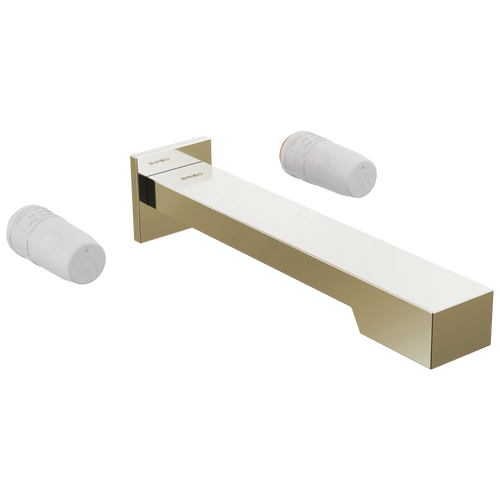 Brizo Frank Lloyd Wright T70422-PNLHP Two-Handle Wall Mount Tub Filler - Less Handles in Polished Nickel Finish