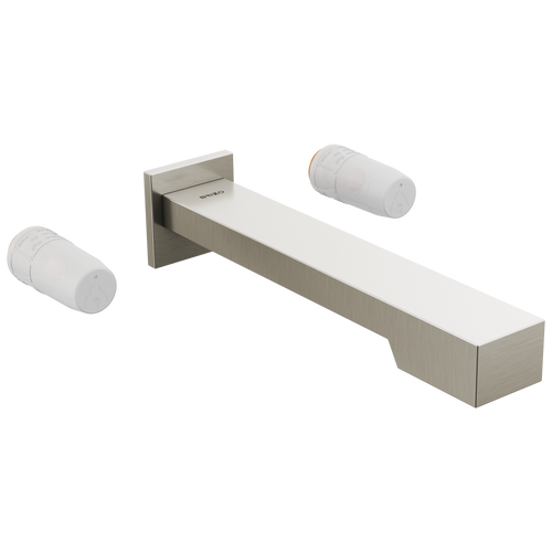 Brizo Frank Lloyd Wright T70422-NKLHP Two-Handle Wall Mount Tub Filler - Less Handles in Luxe Nickel Finish