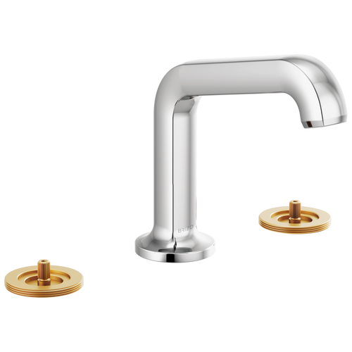 Brizo Kintsu 65307LF-PCLHP-ECO Widespread Lavatory Faucet with Arc Spout - Less Handles 1.2 GPM in Chrome Finish
