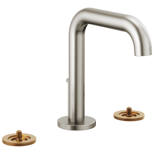 Brizo Litze 65332LF-NKLHP-ECO Widespread Lavatory Faucet with High Spout - Less Handles 1.2 GPM in Luxe Nickel Finish