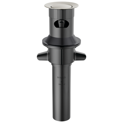 Delta RP101631SS Plastic Push-Pop with Overflow in Stainless Finish