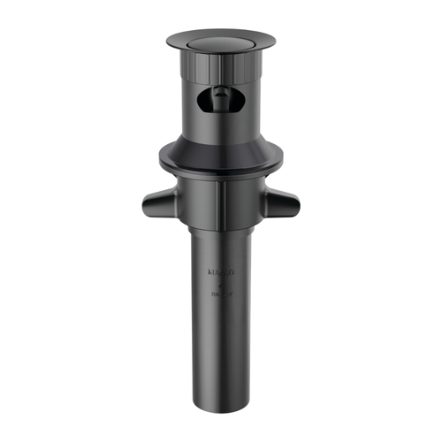 Delta RP101631BL Plastic Push Pop Drain with Overflow Matte Black