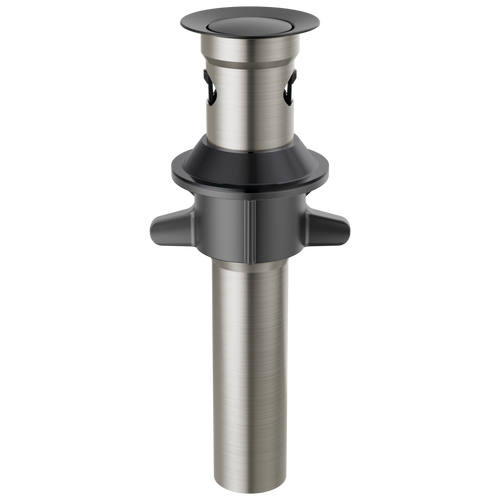 Delta Other RP101630BL Metal Push-Pop With Overflow in Matte Black Finish