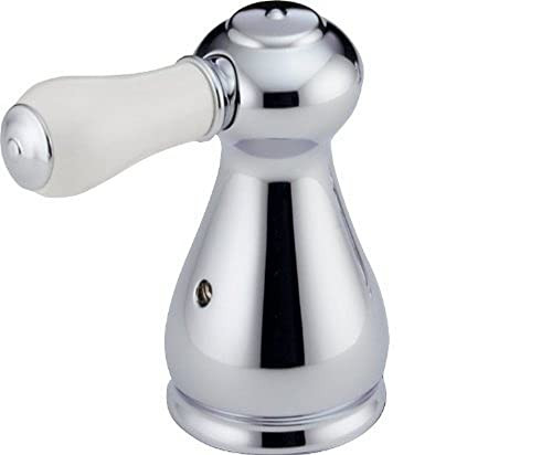 Delta Leland H577 Porcelain Lever Handle Kit - Transfer Valve in Chrome Finish