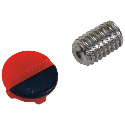 Delta Other RP46391 Handle Set Screw & Button - Red & Blue