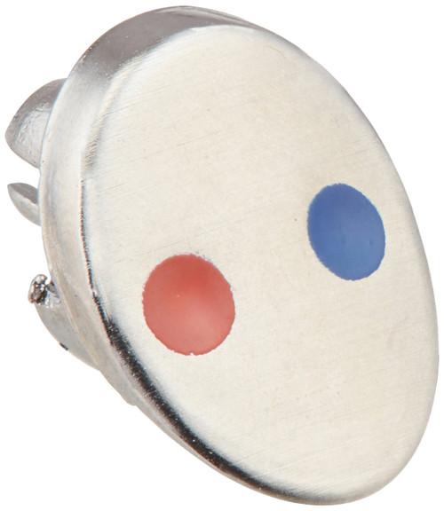 Delta Pilar RP53879AR Button - Red / Blue - Finished in Arctic Stainless Finish