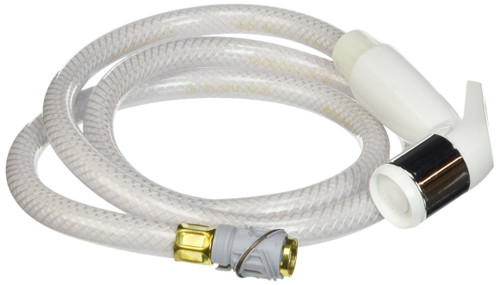 Delta RP39364 Spray w/ Chrome Band & Spray Assembly - White in White Finish