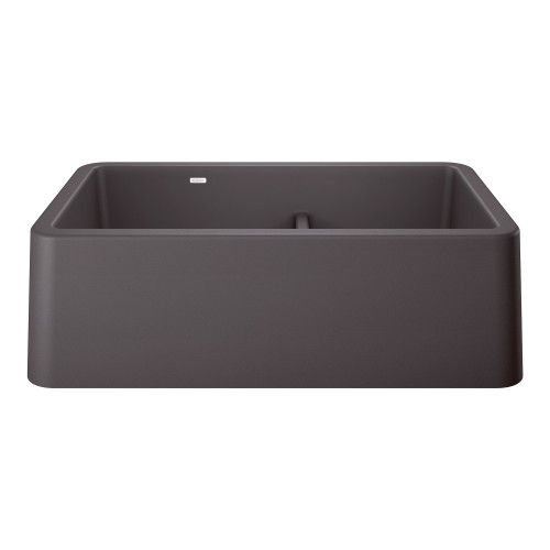 Blanco 402326: Ikon Collection 33" Apron Double Bowl Farmhouse Sink with Low Divide - Cinder