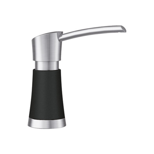 Blanco 442902: Artona Collection Soap Dispenser - PVD Steel/Coal Black