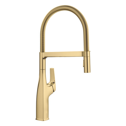 Blanco 442984: Rivana Collection Semi-Pro Kitchen Faucet 1.5 GPM - Satin Gold