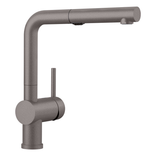 Blanco 526370: Linus Collection Pull-Out 8.69" Kitchen Faucet 1.5 GPM - Metallic Gray