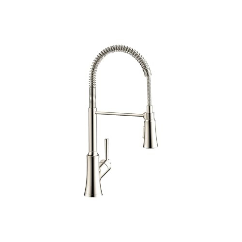 Hansgrohe 04792830 Joleena Semi-Pro Kitchen Faucet, 2-Spray, 1.75 GPM in Polished Nickel