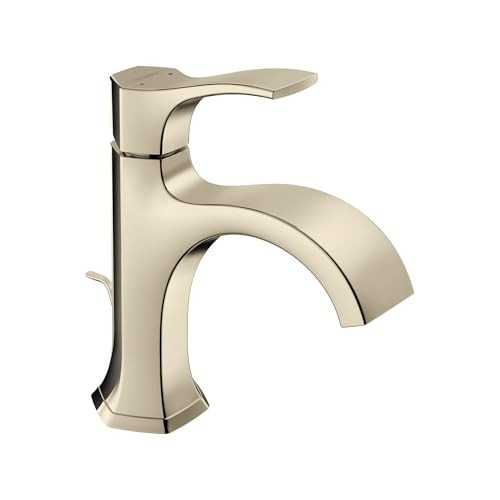 hansgrohe 04810830 Locarno Single-Hole Faucet 110 with Pop-Up Drain, 1.2 GPM in Polished Nickel