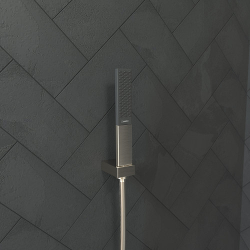 Hansgrohe 26866821 Rainfinity Baton Handshower 100 1-Jet, 2.5 GPM in Brushed Nickel