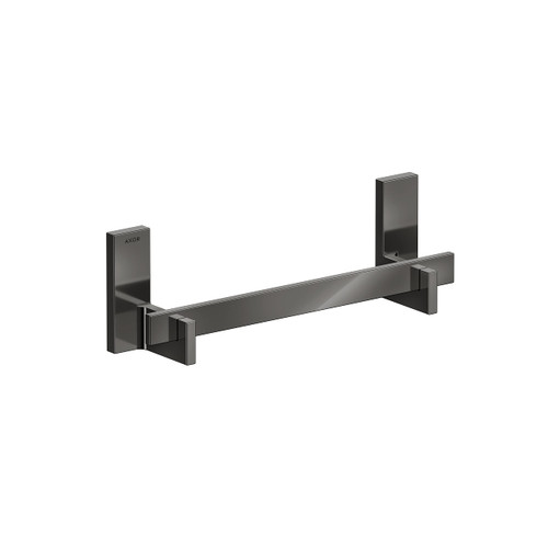 AXOR 42613330 Universal Rectangular Towel Bar, 12" in Polished Black Chrome