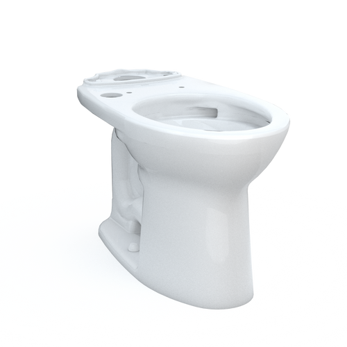 TOTO Drake Elongated Universal Height Tornado Flush Toilet Bowl With 12 Inch Rough-In Cefiontect, Washlet+ Ready, Cotton White