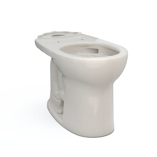 TOTO Drake Round Tornado Flush Toilet Bowl With Cefiontect, Sedona Beige