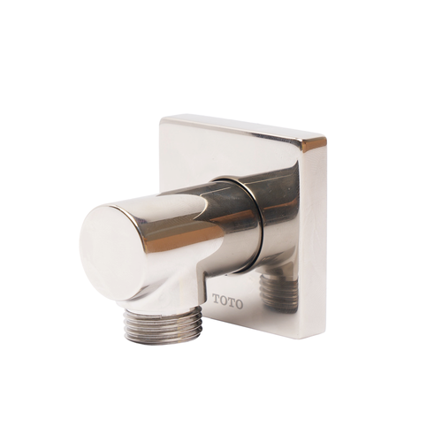 TOTO Wall Outlet For Handshower, Square, Polished Nickel - TBW02013U#BN