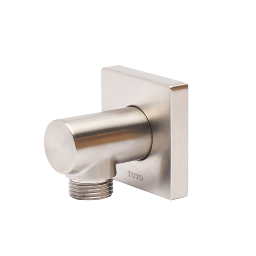 TOTO Wall Outlet For Handshower, Square, Brushed Nickel - TBW02013U#BN