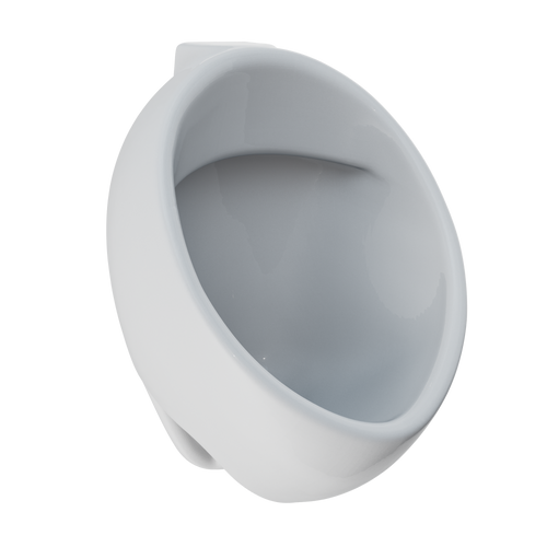 TOTO Wall-Mount Ada Compliant 0.125 Gpf Urinal With Back Spud Inlet And Cefiontect Glaze, Cotton White