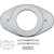 Delta RP29827 Shower Renovation Cover Plate - Carded Part: Chrome