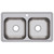 Elkay Dayton Stainless Steel 33" x 19" x 6-7/16" 1-Hole Equal Double Bowl Drop-in Sink