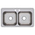 Elkay Dayton Stainless Steel 33" x 19" x 8", 2-Hole Equal Double Bowl Drop-in Sink