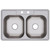 Elkay Dayton Stainless Steel 33" x 21-1/4" x 6-9/16", 2-Hole Equal Double Bowl Drop-in Sink