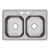 Elkay Dayton Stainless Steel 33" x 22" x 6-9/16" 2-Hole Equal Double Bowl Drop-in Sink