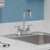 Elkay 4" Centerset with Exposed Deck Faucet with 4" Gooseneck Spout 2" Lever Handles Chrome