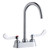 Elkay 4" Centerset with Exposed Deck Laminar Flow Faucet with 5" Gooseneck Spout 4" Wristblade Handles Chrome