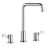 Elkay 8" Centerset Concealed Deck Mount Faucet with Arc Tube Spout with 6" Spout Reach and 2-5/8" Lever Handles Chrome