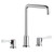 Elkay 8" Centerset Concealed Deck Mount Faucet with Arc Tube Spout with 8" Spout Reach and 4" Lever Handles Chrome