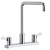 Elkay 8" Centerset Exposed Deck Mount Faucet with Arc Spout and 2-5/8" Lever Handles Chrome