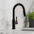 Elkay Avado Single Hole Bar Faucet with Pull-down Spray and Lever Handle Matte Black
