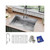 Elkay Crosstown 18 Gauge Stainless Steel 33" x 22" x 9" 1-Hole Single Bowl Dual Mount Sink Kit with Faucet