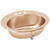 Elkay CuVerro Antimicrobial Copper 19-5/8" x 16-11/16" x 6" 1-Hole Single Bowl Drop-in Bathroom Sink