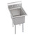 Elkay Dependabilt Stainless Steel 23" x 23-13/16" x 44-3/4" 16 Gauge One Compartment Sink with Stainless Steel Legs