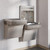 Elkay ezH2O Bottle Filling Station & Versatile Bi-Level ADA Cooler Non-Filtered Non-Refrigerated Light Gray
