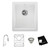 Elkay Fireclay 16-7/16" x 18-15/16" x 9-1/16" Single Bowl Undermount Bar Sink Kit with Faucet White