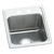 Elkay Lustertone Classic Stainless Steel 17" x 20" x 10-1/8" 2-Hole Single Bowl Drop-in Sink