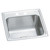 Elkay Lustertone Classic Stainless Steel 19-1/2" x 19" x 10-1/8", 2-Hole Single Bowl Drop-in Laundry Sink w/Perfect Drain